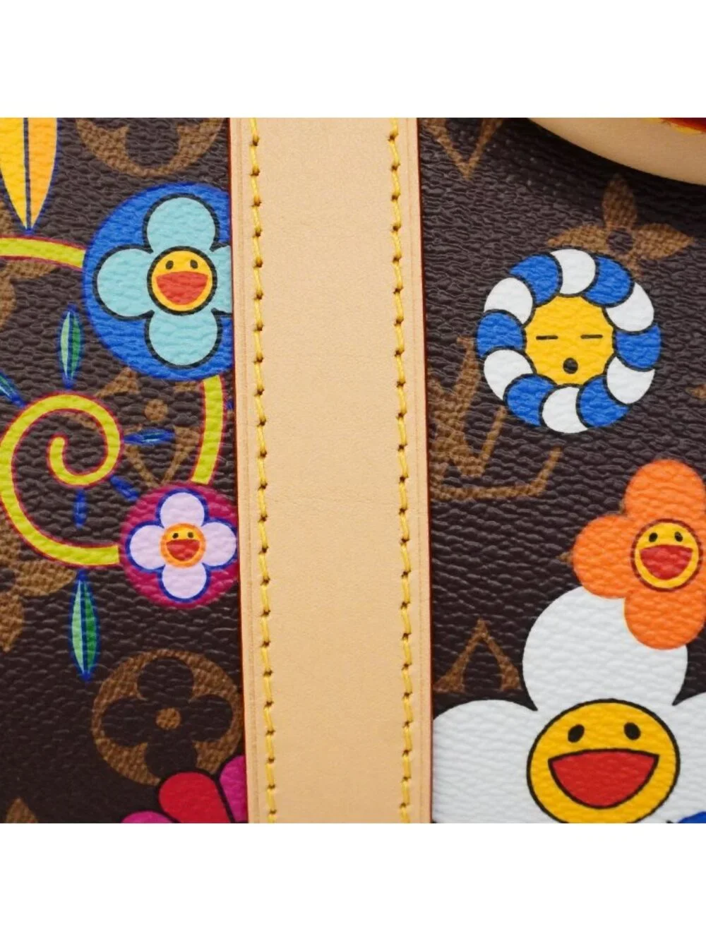 Louis Vuitton Boston Bag Monogram LV Takashi Murakami Keepall Bandouliere 45